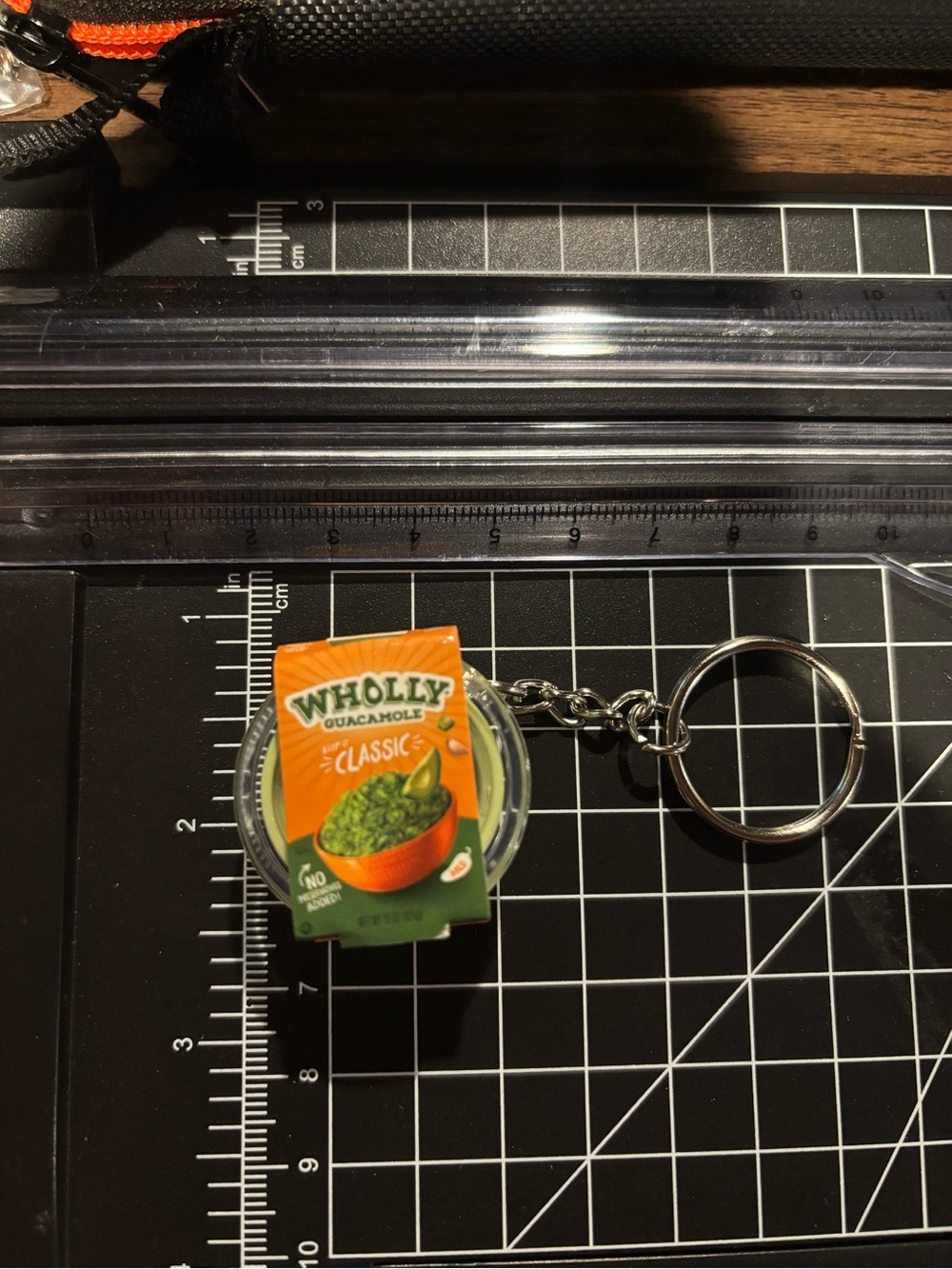 Mini Brands guacamole keychain